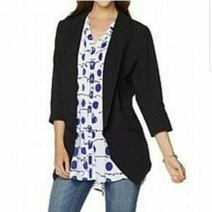 MELISSA MCCARTHY SEVEN7 PLUS SZ OPEN-FRONT JACKET